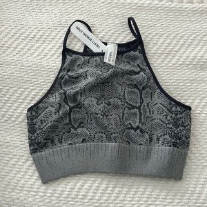 Snakeprint bralette/ crop top - new with tags